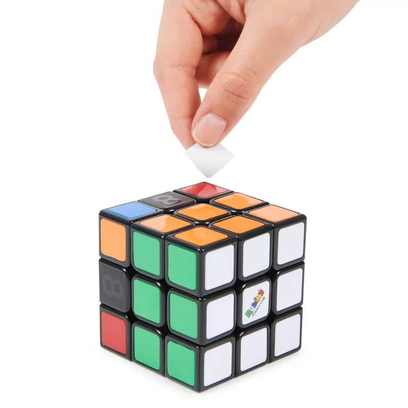 Rubik’s Coach Cube, Lerne den 3x3 Cube mit Stickern, Anleitung & Videos zu lösen | Stressabbau Fidget Toy | Erwachsenen Fidget Cube | ab 8 Jahren