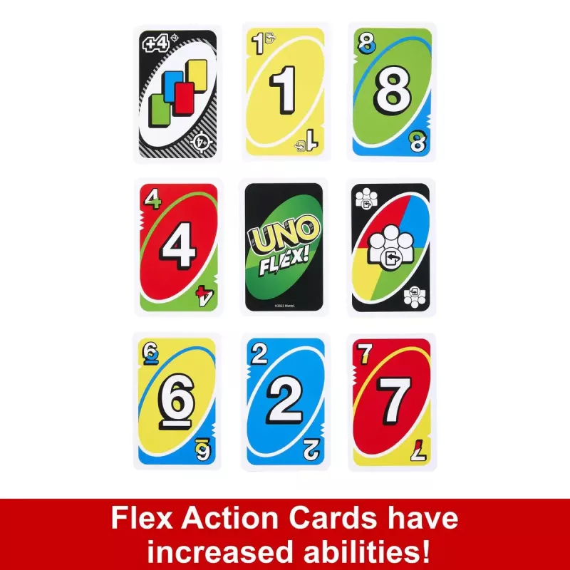 Kartenspiel MATTEL Games UNO Flex — Ablegespiel, Alter 7+