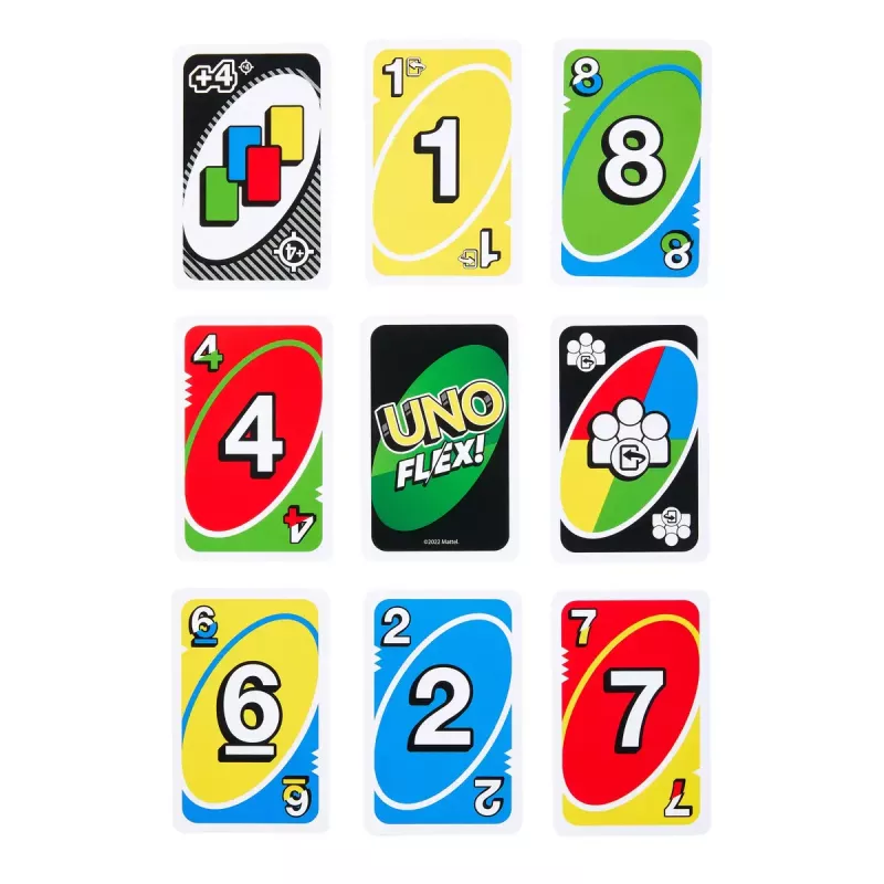 Kartenspiel MATTEL Games UNO Flex — Ablegespiel, Alter 7+