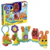 Bauset MEGA BLOKS Move 'n Groove Caterpillar von MATTEL — 30 Teile, Kunststoff, mehrfarbig, ab 1 Jahr