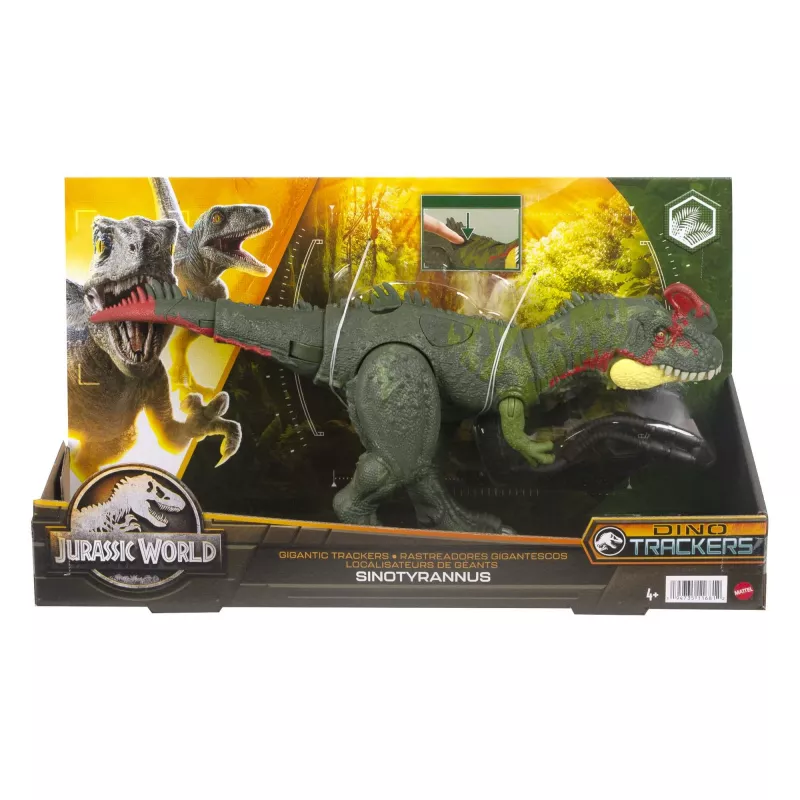 Jurassic World GIGANTIC TRACKERS Sinotyrannus Grün Rot Kunststoff 4+