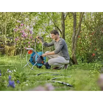 Gardena 18931-20 Gartenschlauch 20 m Oberirdisch Kunststoff Thermoplastisches Elastomer TPE Schwarz Blau Grau