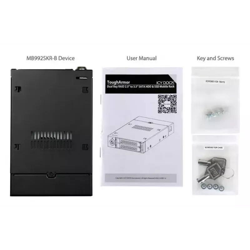 Storage-Gehäuse Icy Dock ToughArmor MB992SKR-B