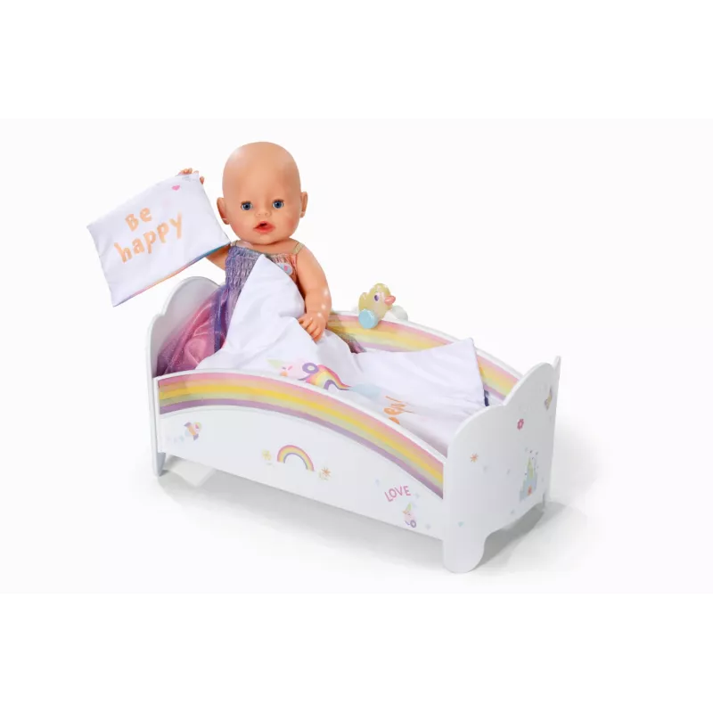 Puppenbett ZAPF creation BABY born Regenbogenbett 835999 für 43 cm Puppen