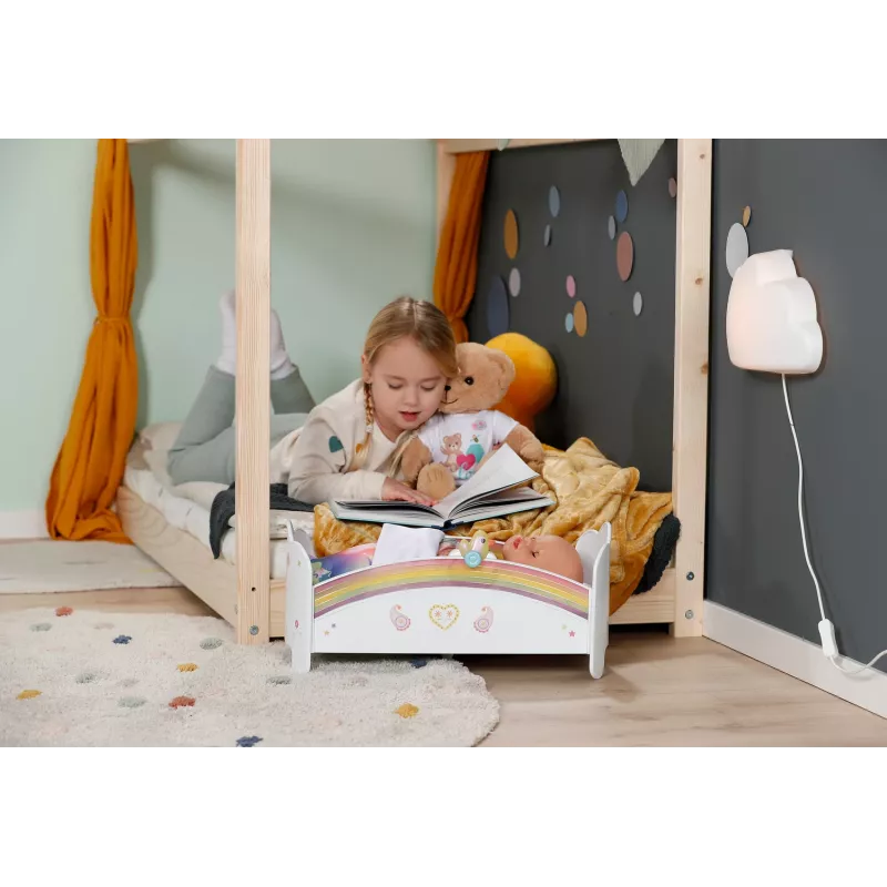 Puppenbett ZAPF creation BABY born Regenbogenbett 835999 für 43 cm Puppen