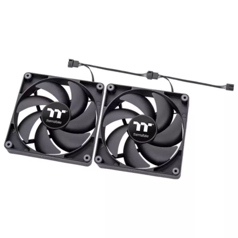 THERMALTAKE PC-Lüfter - CT140 - 14cm - Schwarz - 2er-Pack