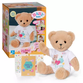 Stofftier zapf creation BABY born Singing Teddy 837962 — Plüsch-Singeteddybär für Puppen