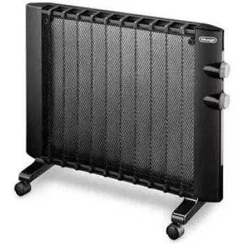 Radiator-Heizgerät De’Longhi HMP 1000, Glimmerelement, 1000 W, schwarz, Bodenaufstellung, für Räume bis 60 m³