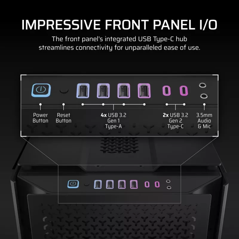 CORSAIR PC-Gehäuse – 9000D RGB Airflow Super Full-Tower