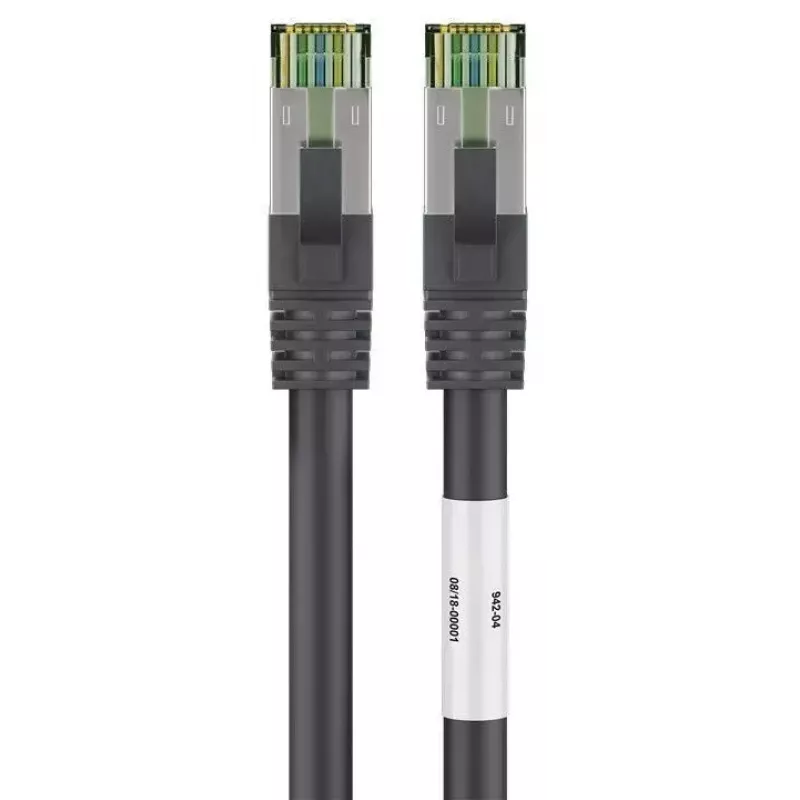 Netzwerkkabel Goobay CAT 8.1 Patchkabel RJ-45 Cat8.1 5m Schwarz