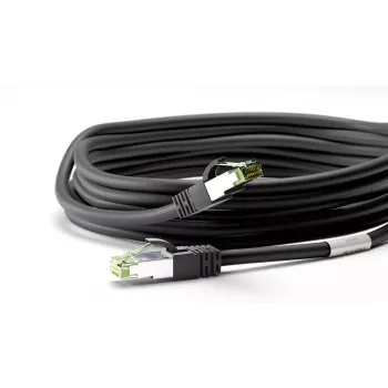 Netzwerkkabel Wentronic 66719 Cat8.1 S/FTP 0,25 m Schwarz
