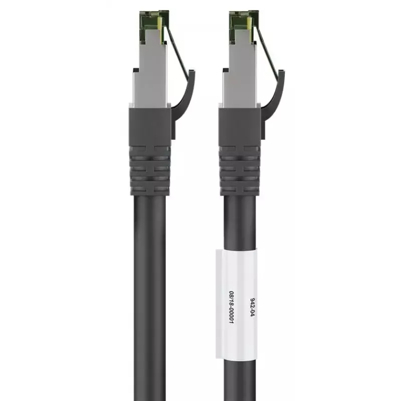 Netzwerkkabel Wentronic 66719 Cat8.1 S/FTP 0,25 m Schwarz