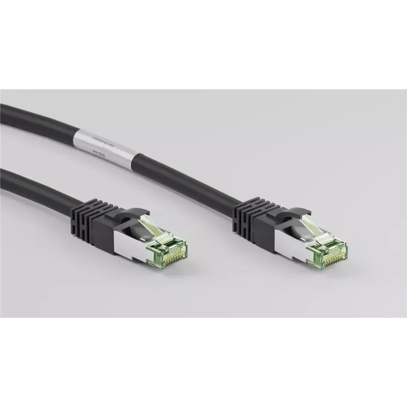 Netzwerkkabel Wentronic 66719 Cat8.1 S/FTP 0,25 m Schwarz