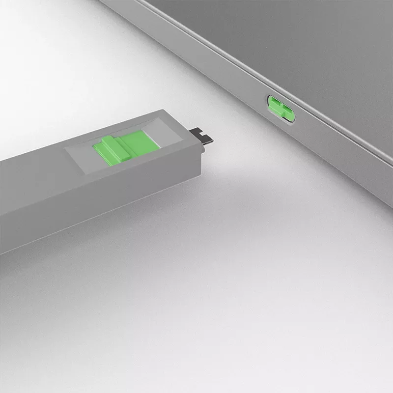 Port-Blocker-Schlüssel Lindy USB Typ-C-Port-Blocker-Schlüssel 4er-Pack Grün