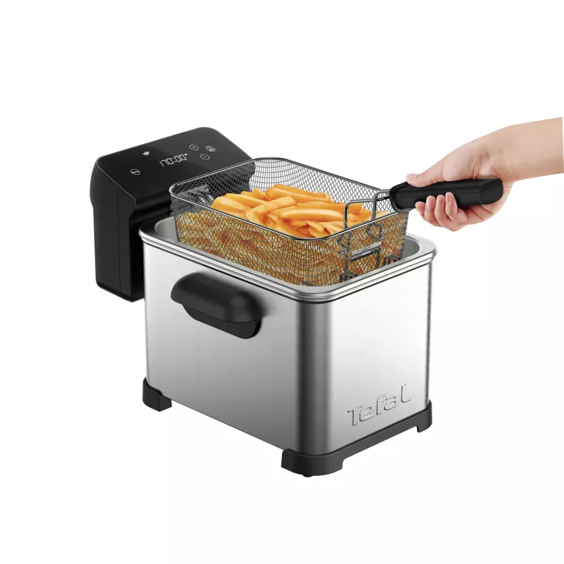 Tefal Family Pro FR507D Single 4 L Stand-alone 2400 W Fritteuse Edelstahl