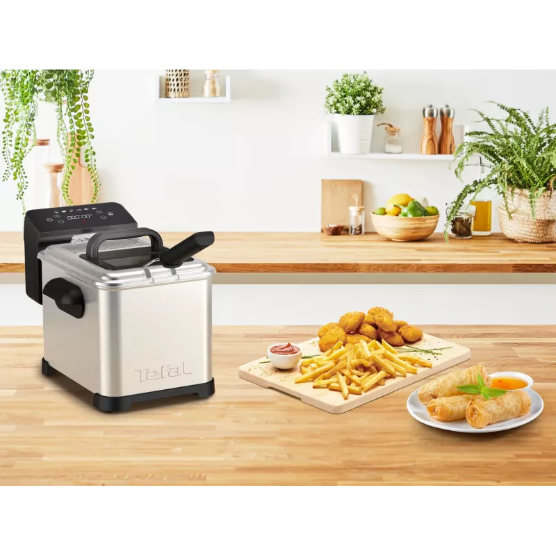 Tefal Family Pro FR507D Single 4 L Stand-alone 2400 W Fritteuse Edelstahl