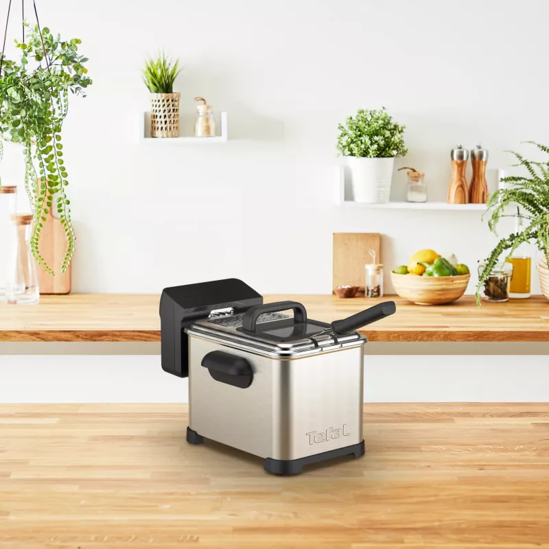 Tefal Family Pro FR507D Single 4 L Stand-alone 2400 W Fritteuse Edelstahl