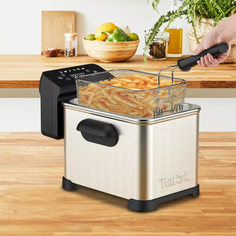 Tefal Family Pro FR507D Single 4 L Stand-alone 2400 W Fritteuse Edelstahl