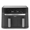 Tefal Dual Easy Fry & Grill EY905B Doppel-8,3-L-Standgerät 2700 W Heißluftfritteuse Grau