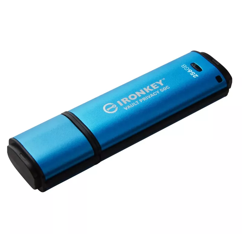 Kingston Technology IronKey 256 GB USB-C Vault Privacy 50C AES-256-verschlüsselt, FIPS 197