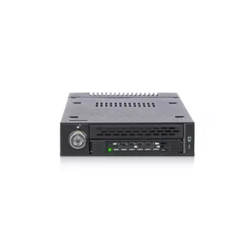 ICYDOCK Mobile Rack Schlüsselsperre miniSAS 1xM.2 NVMe zu 1x3,5-Zoll-Einbauschacht