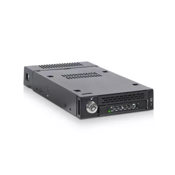 ICYDOCK Mobile Rack Schlüsselsperre miniSAS 1xM.2 NVMe zu 1x3,5-Zoll-Einbauschacht