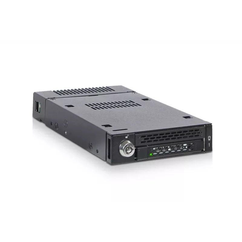 ICYDOCK Mobile Rack Schlüsselsperre miniSAS 1xM.2 NVMe zu 1x3,5-Zoll-Einbauschacht
