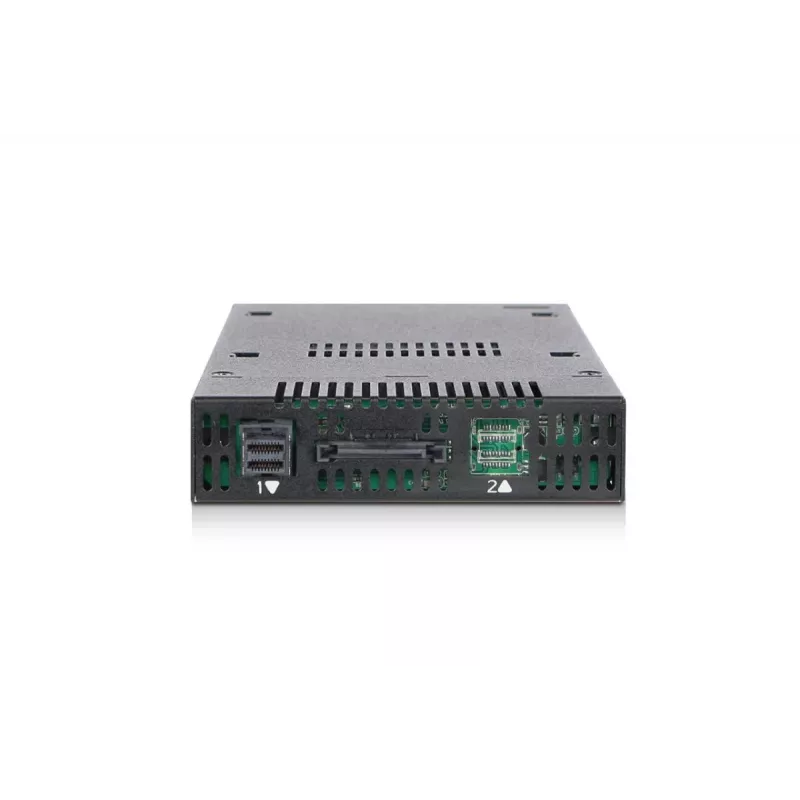 ICYDOCK Mobile Rack Schlüsselsperre miniSAS 1xM.2 NVMe zu 1x3,5-Zoll-Einbauschacht