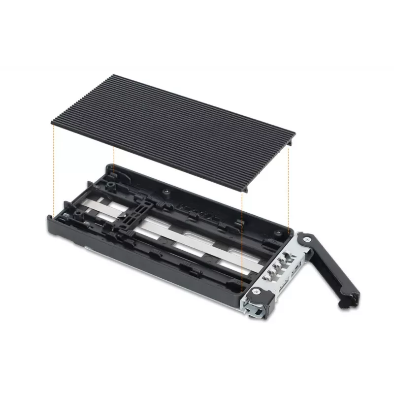 ICYDOCK Mobile Rack Schlüsselsperre miniSAS 1xM.2 NVMe zu 1x3,5-Zoll-Einbauschacht
