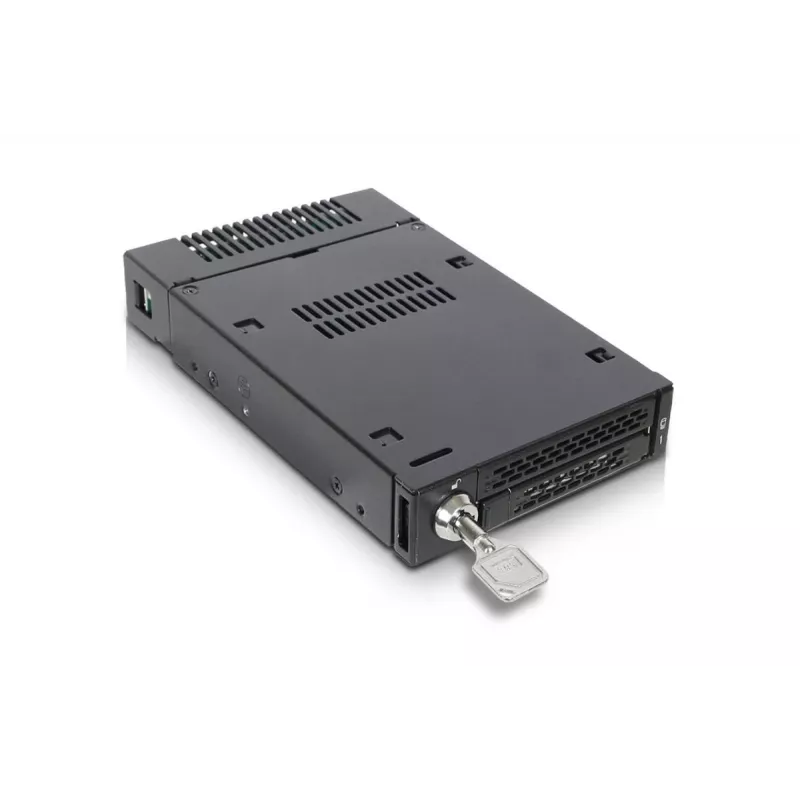 ICYDOCK Mobile Rack Schlüsselsperre miniSAS 1xM.2 NVMe zu 1x3,5-Zoll-Einbauschacht