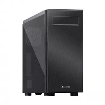 Chieftec AL-02B-TG-OP Computergehäuse Tower Schwarz
