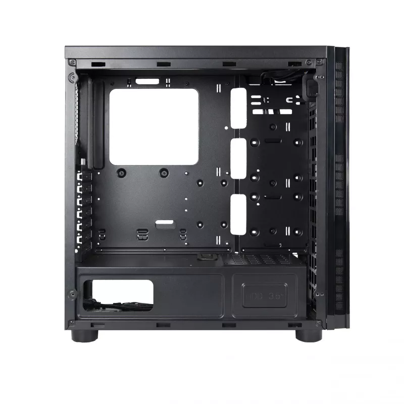 Chieftec AL-02B-TG-OP Computergehäuse Tower Schwarz