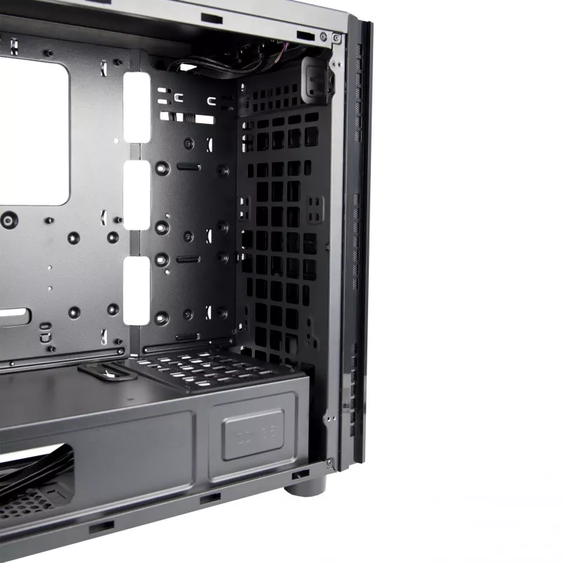 Chieftec AL-02B-TG-OP Computergehäuse Tower Schwarz