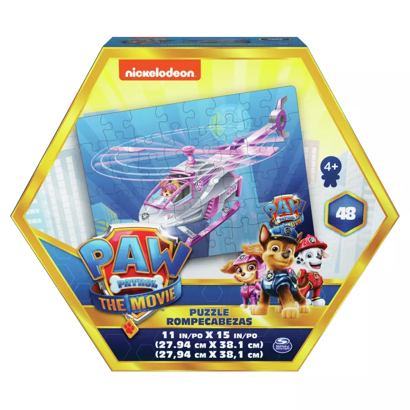 Spiele PAW Patrol Der Film, 48-teiliges Puzzle für Kinder ab 4 Jahren, Chase