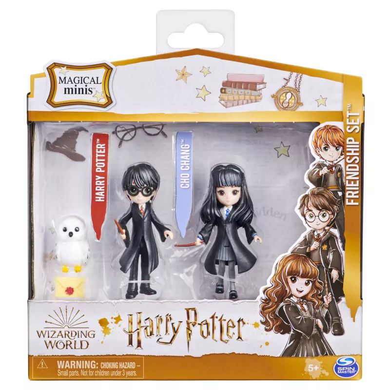 Wizarding World, Magical Minis Harry Potter und Cho Chang Freundschafts-Set mit Kreatur, Spielzeug für Kinder ab 5 Jahren