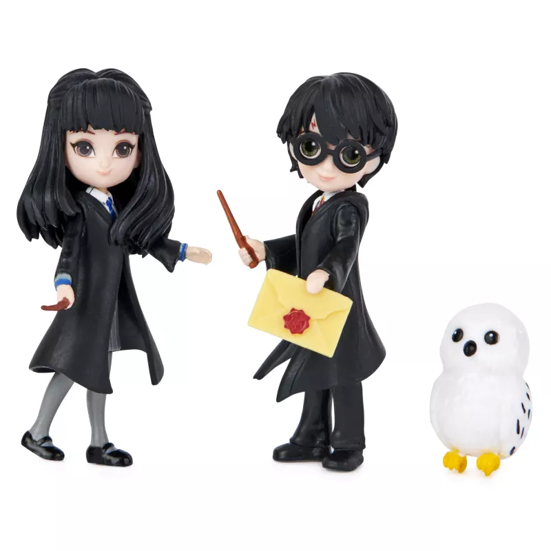 Wizarding World, Magical Minis Harry Potter und Cho Chang Freundschafts-Set mit Kreatur, Spielzeug für Kinder ab 5 Jahren