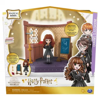 Wizarding World Harry Potter, Magical Minis Zauberkunst-Klassenzimmer mit exklusiver Hermine-Granger-Figur und Zubehör, Kinderspielzeug ab 5 Jahren