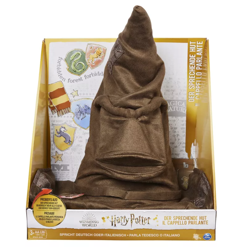 Wizarding World Harry Potter, Sprechender Sprechender Hut mit 15 Sätzen für Rollenspiele, Spielzeug für Kinder ab 5 Jahren