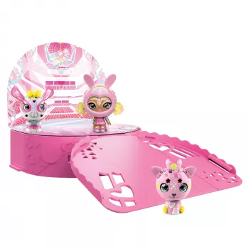 Zoobles, Dance Studio Mehrpack-Spielset und Aufbewahrungskoffer mit 3 exklusiven, sich verwandelnden Sammelfiguren, Kinderspielzeug für Mädchen ab 5 Jahren