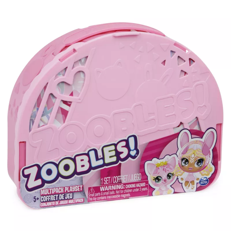 Zoobles, Dance Studio Mehrpack-Spielset und Aufbewahrungskoffer mit 3 exklusiven, sich verwandelnden Sammelfiguren, Kinderspielzeug für Mädchen ab 5 Jahren