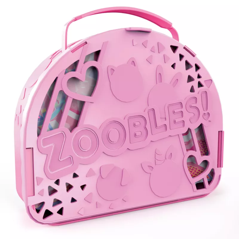 Zoobles, Dance Studio Mehrpack-Spielset und Aufbewahrungskoffer mit 3 exklusiven, sich verwandelnden Sammelfiguren, Kinderspielzeug für Mädchen ab 5 Jahren