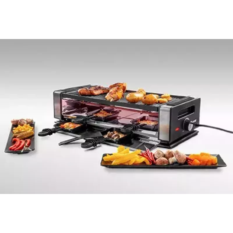 Unold 48730 Raclette-Grill 8 Person(en) 1200 W Schwarz, Edelstahl