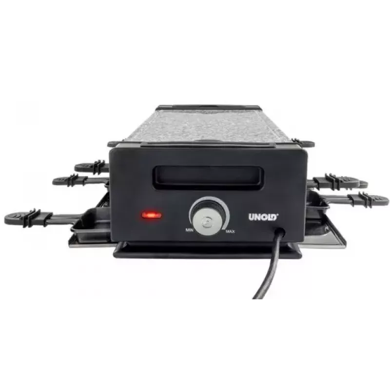 Unold 48730 Raclette-Grill 8 Person(en) 1200 W Schwarz, Edelstahl