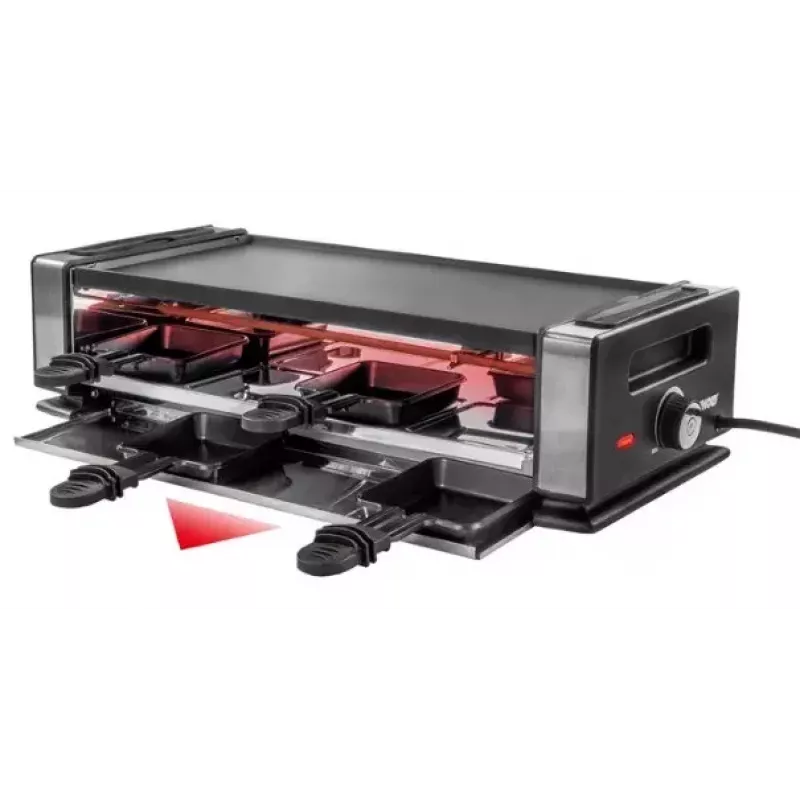 Unold 48730 Raclette-Grill 8 Person(en) 1200 W Schwarz, Edelstahl
