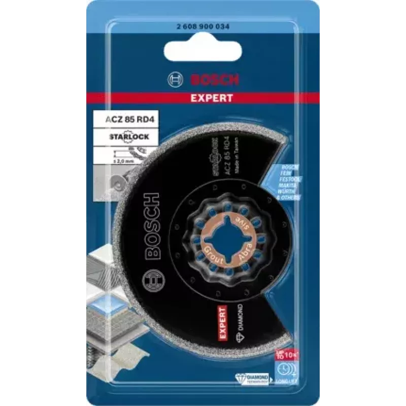Bosch 2 608 900 034 Diamanttrennscheibe 8,5 cm Segmentierter Rand Diamanttrennscheibe