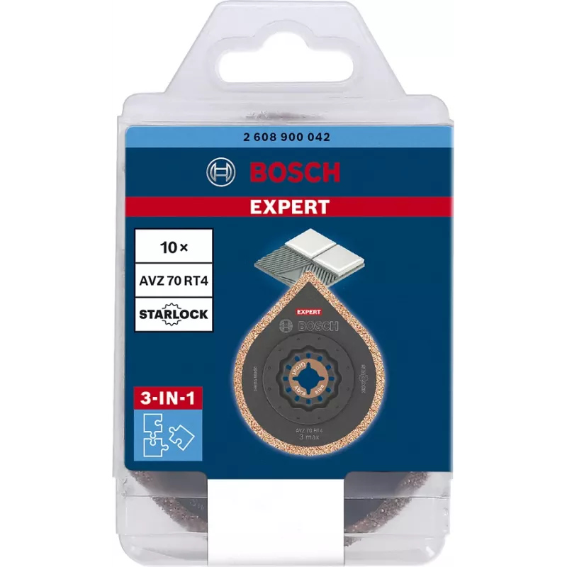 Mörtelentferner Expert AVZ 70 RT4 Grout + Abrasive, Ø 70mm, Sägeblatt 10 Stück, Carbide-RIFF, Schnittbreite 2,5mm