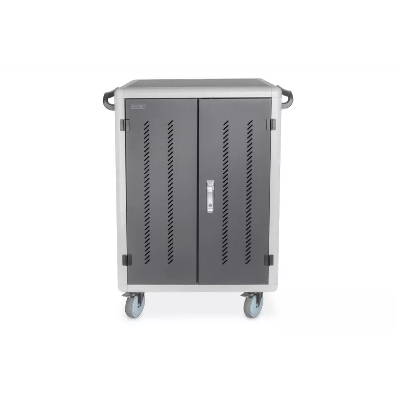 DIGITUS Lade-/Aufbewahrungswagen 15.6in USB-C 30 Ladeplätze PDU Lüfter 1260 x 824 x 650mm