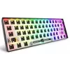Mechanische kompakte 60%-Tastatur Sharkoon SKILLER SGK50 S4 — Kabelgebundenes USB, QWERTY deutsches Layout, RGB-Hintergrundbeleuchtung, 1,5 m Kabel, schwarz