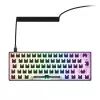 Mechanische kompakte 60%-Tastatur Sharkoon SKILLER SGK50 S4 — Kabelgebundenes USB, QWERTY deutsches Layout, RGB-Hintergrundbeleuchtung, 1,5 m Kabel, schwarz