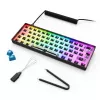 Mechanische kompakte 60%-Tastatur Sharkoon SKILLER SGK50 S4 — Kabelgebundenes USB, QWERTY deutsches Layout, RGB-Hintergrundbeleuchtung, 1,5 m Kabel, schwarz